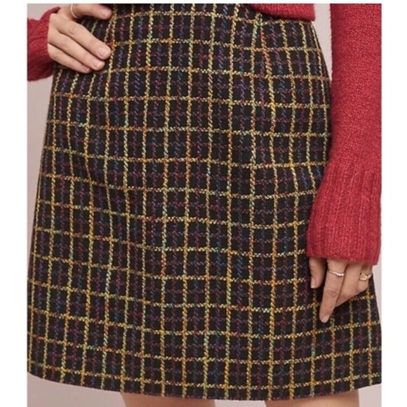 Anthropologie Hutch Striped Skirt Multi-Color Fall Winter Size XS - Picture 12 of 12